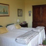 Picture of one of the bedrooms at The Old Vicarage Bed and Breakfast accommodation in Great Thurlow near Newmarket.
